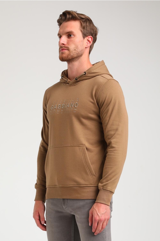 SWEATER MET TEKST 774773 4412 khaki brown